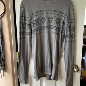 Men’s skull thermal long sleeve